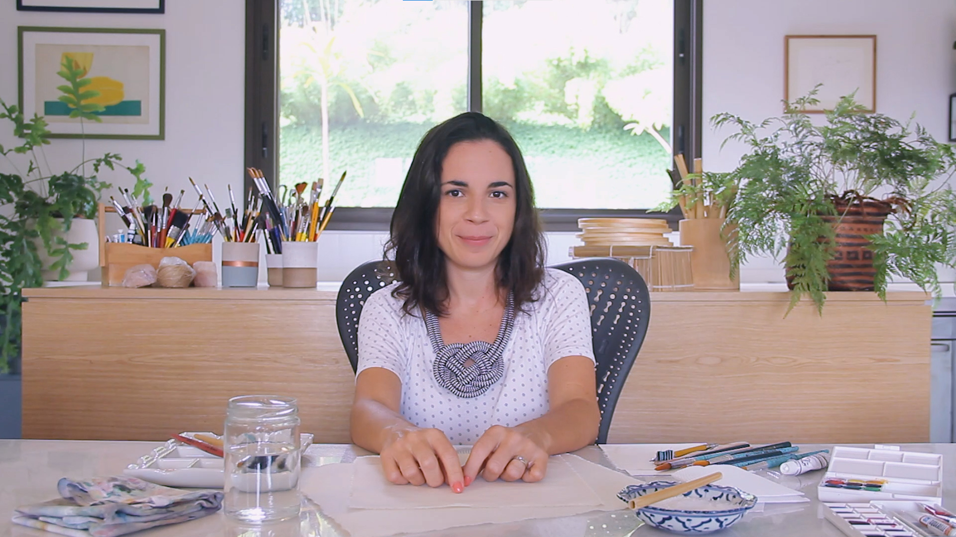 Curso de Aquarela em Algodão de Mariana Weigand