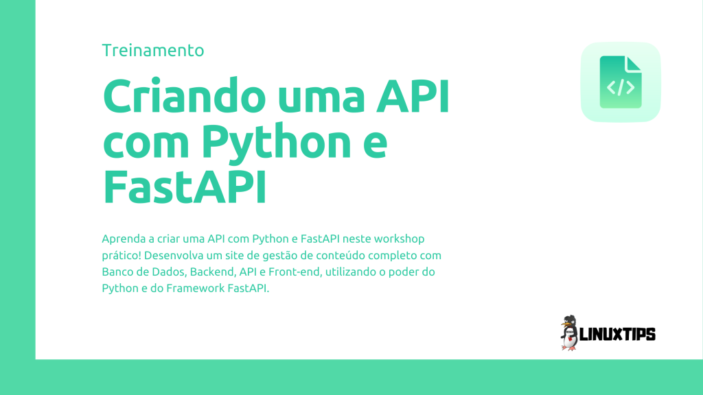 Criando uma API com Python e FastAPI - LINUXtips