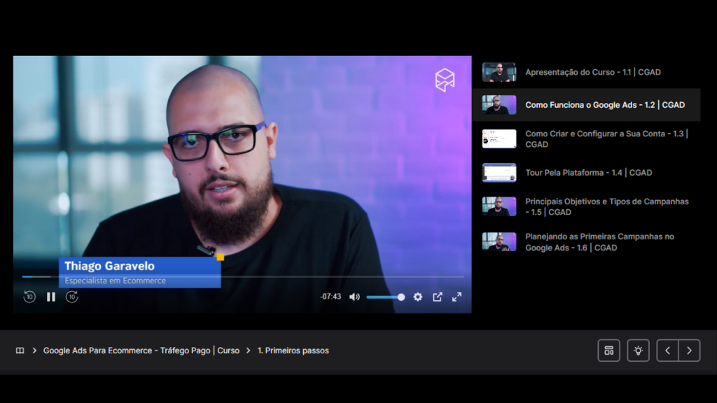 Curso de Tráfego Pago, Google Ads Para Ecommerce - Thiago Garavelo