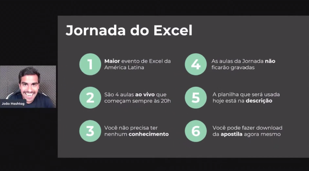 Jornada do Excel – Hashtag Treinamentos