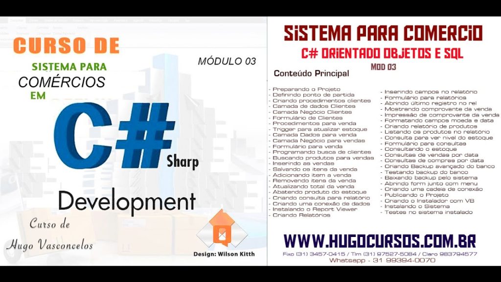 Curso de Sistema de Comércio com C# - Hugo Vasconcelos