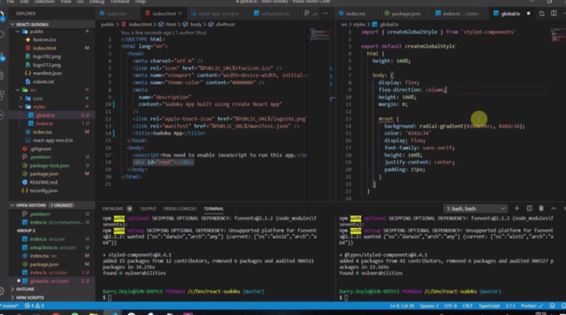 Build Sudoku App React + TypeScript + Redux
