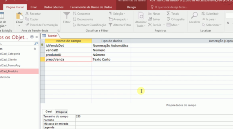 Access: Sistema PDV - Gilberlanio Rocha