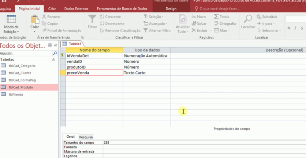 Access: Sistema PDV - Gilberlanio Rocha