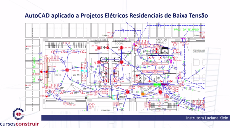 AutoCAD: Projetos Elétricos Residenciais - Luciana Klein