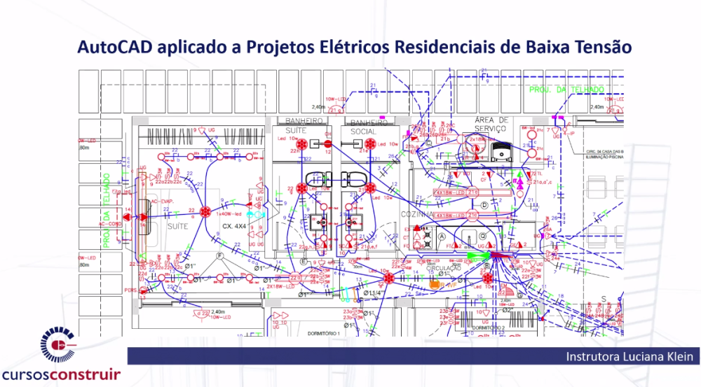 AutoCAD: Projetos Elétricos Residenciais - Luciana Klein