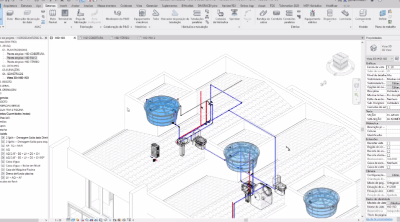 Projeto Hidrossanitário Revit MEP - Willian Alves