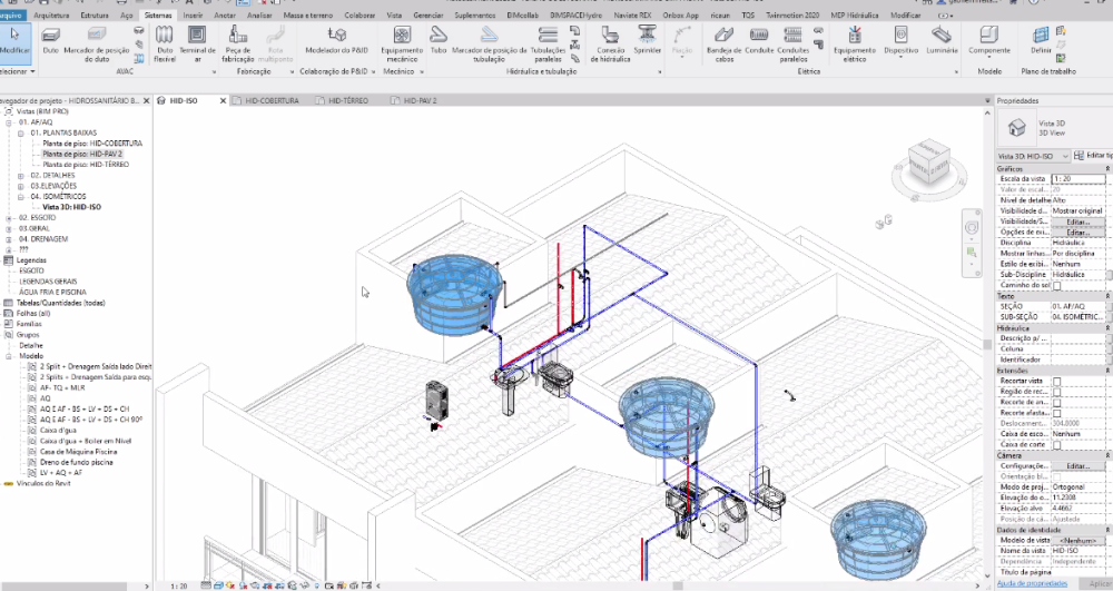 Projeto Hidrossanitário Revit MEP - Willian Alves