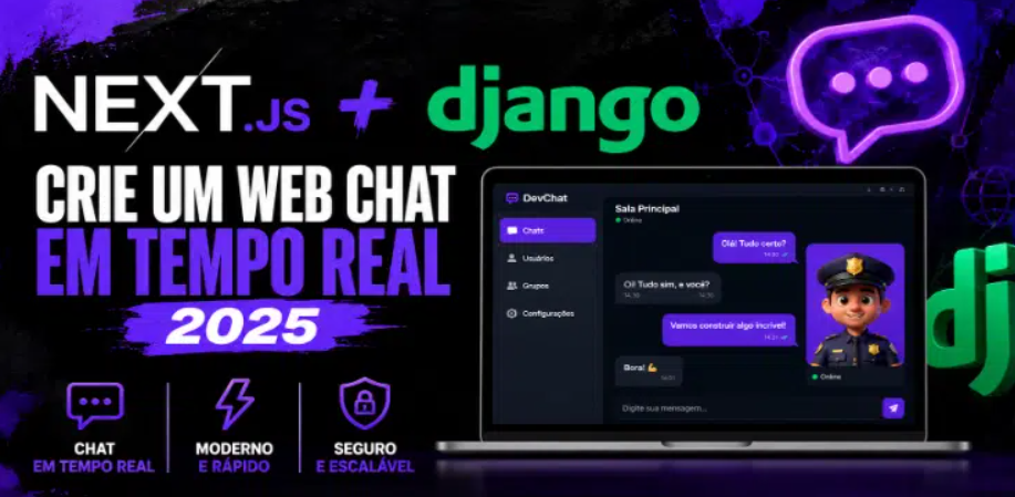 Next.js e Django Web Chat em Tempo Real