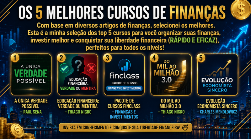 Os 5 melhores cursos de Finanças