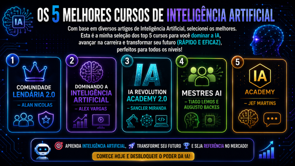 Os 5 melhores cursos de Inteligência Artificial