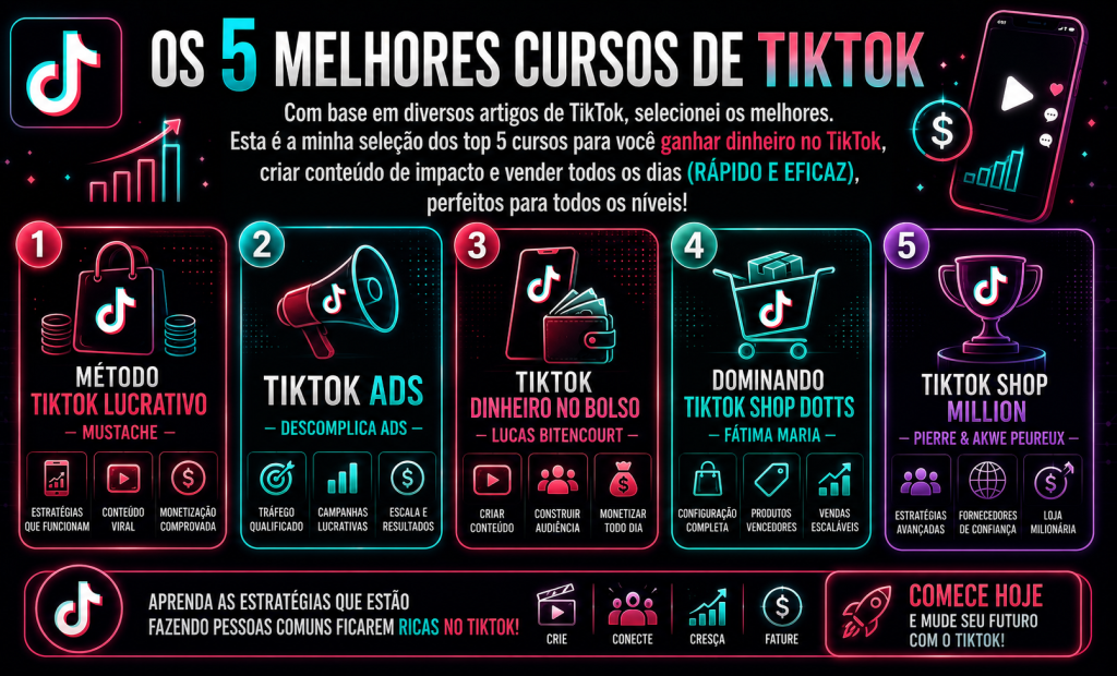 Os 5 melhores cursos de TikTok