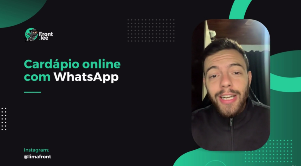 Cardápio Online com WhatsApp – Weverton Lima